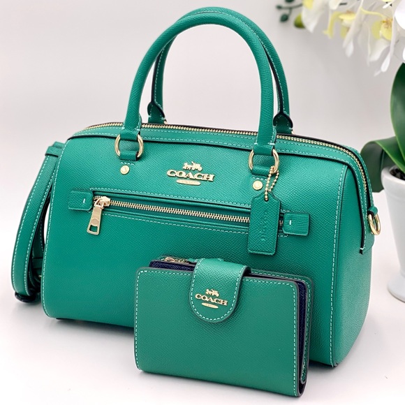 Coach Handbags - Coach Rowan Satchel Crossbody and Wallet